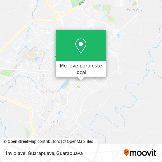 Inviolavel Guarapuava mapa