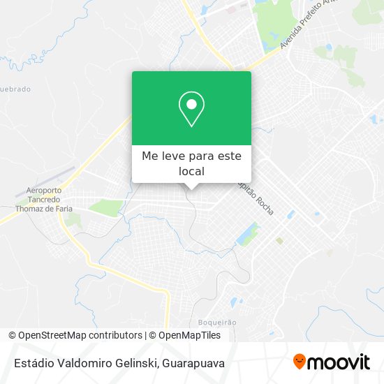 Estádio Valdomiro Gelinski mapa