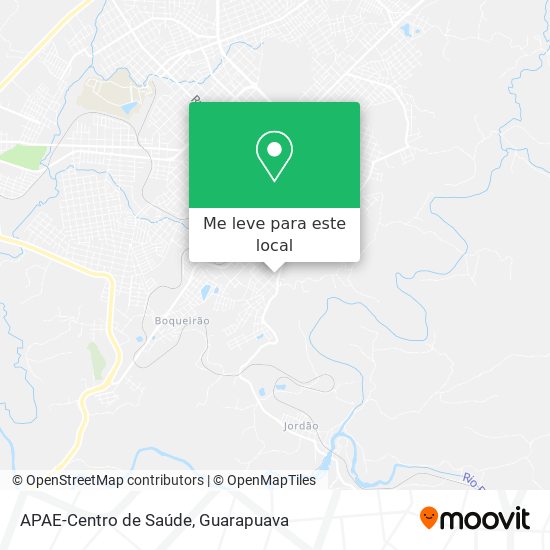 APAE-Centro de Saúde mapa