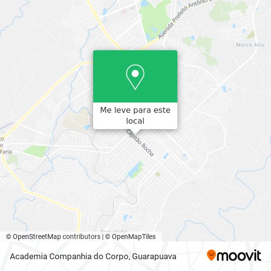 Academia Companhia do Corpo mapa
