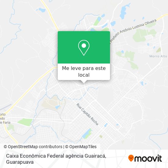 Caixa Econômica Federal agência Guairacá mapa