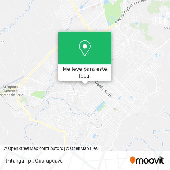 Pitanga - pr mapa