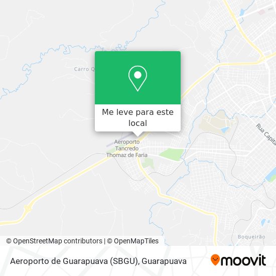 Aeroporto de Guarapuava (SBGU) mapa