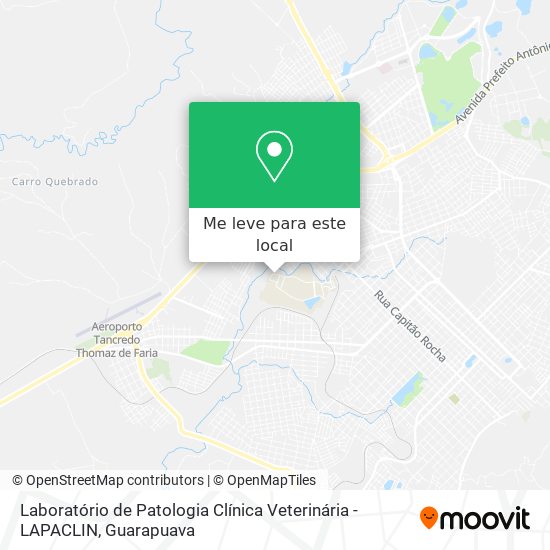Laboratório de Patologia Clínica Veterinária - LAPACLIN mapa