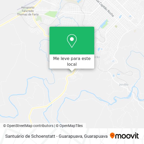 Santuário de Schoenstatt - Guarapuava mapa