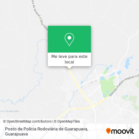 Posto de Polícia Rodoviária de Guarapuava mapa