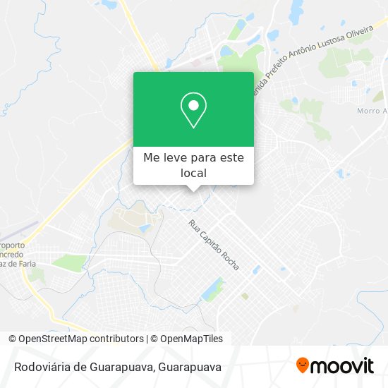 Rodoviária de Guarapuava mapa