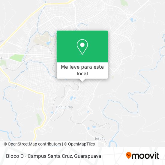 Bloco D - Campus Santa Cruz mapa
