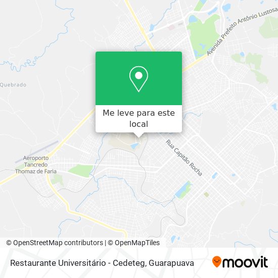 Restaurante Universitário - Cedeteg mapa