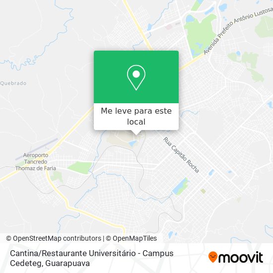 Cantina / Restaurante Universitário - Campus Cedeteg mapa