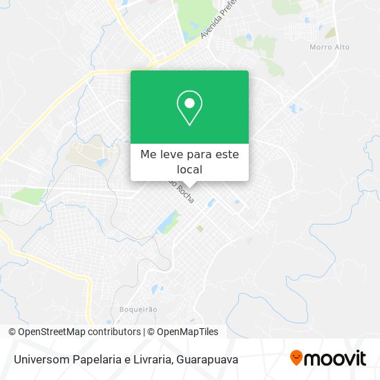 Universom Papelaria e Livraria mapa