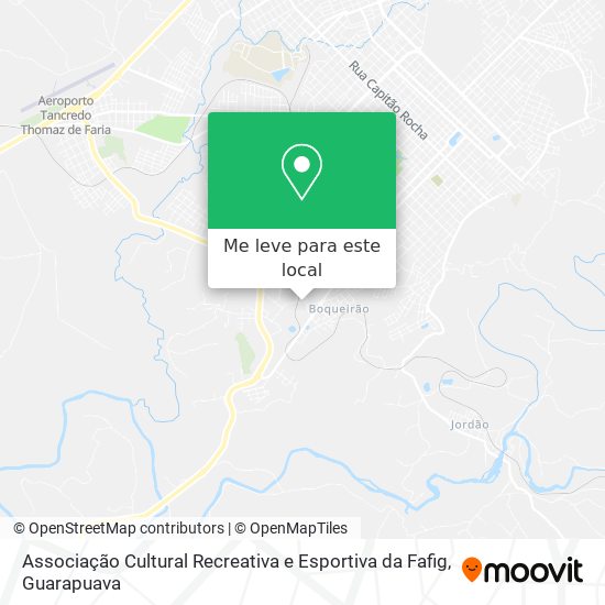 Associação Cultural Recreativa e Esportiva da Fafig mapa