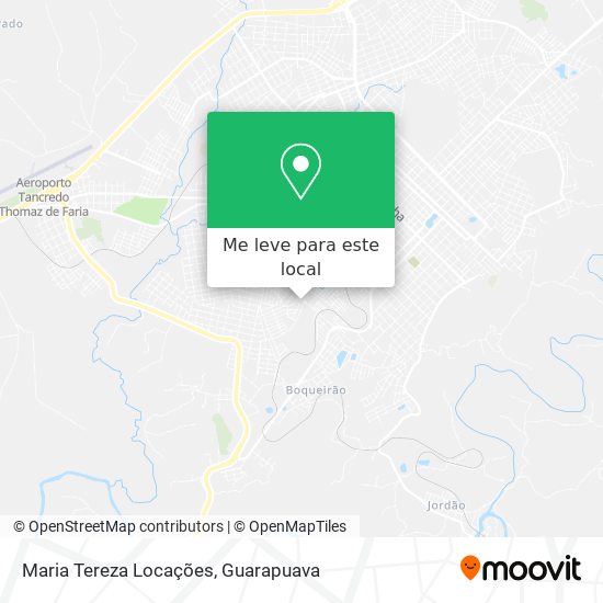 Maria Tereza Locações mapa