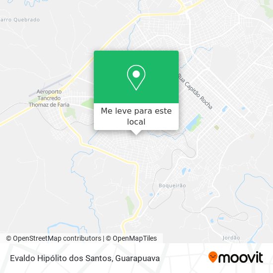 Evaldo Hipólito dos Santos mapa