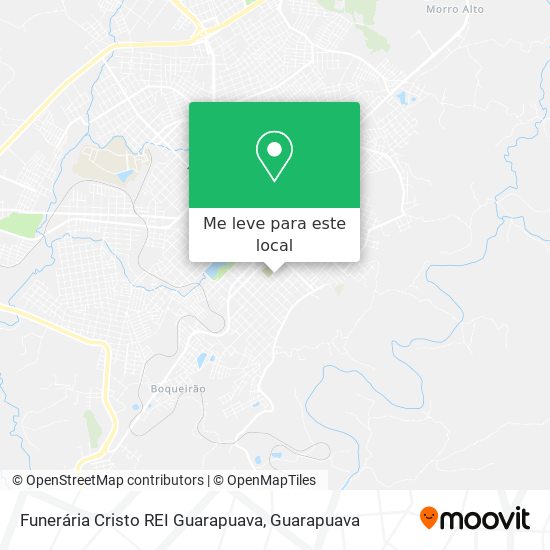 Funerária Cristo REI Guarapuava mapa