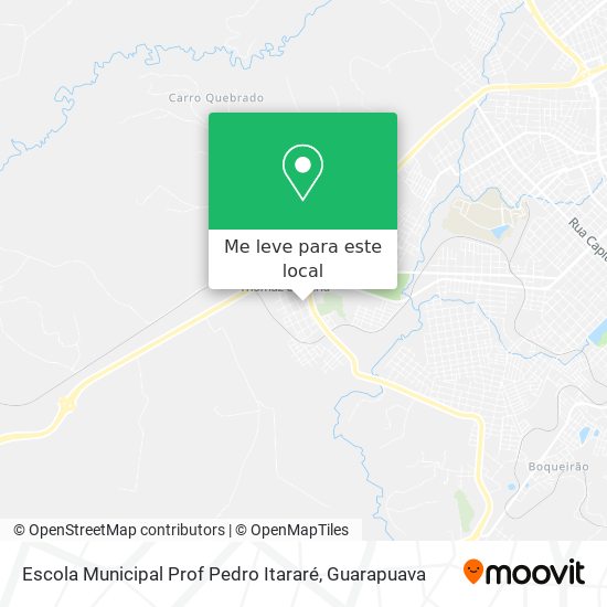 Escola Municipal Prof Pedro Itararé mapa