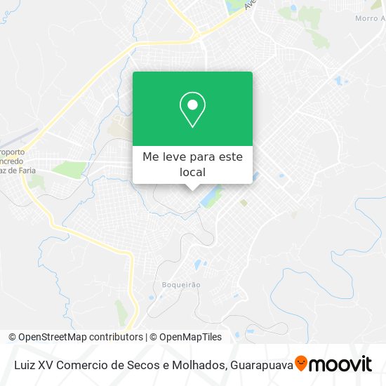 Luiz XV Comercio de Secos e Molhados mapa