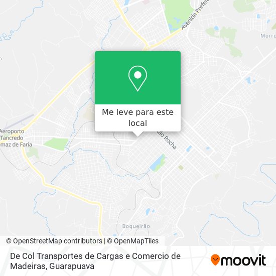 De Col Transportes de Cargas e Comercio de Madeiras mapa
