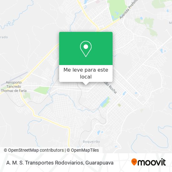 A. M. S. Transportes Rodoviarios mapa