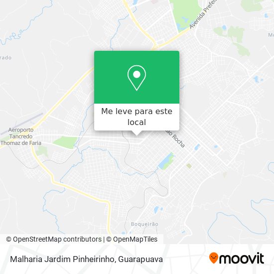 Malharia Jardim Pinheirinho mapa