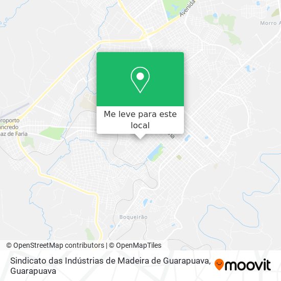 Sindicato das Indústrias de Madeira de Guarapuava mapa