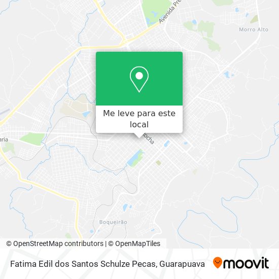 Fatima Edil dos Santos Schulze Pecas mapa