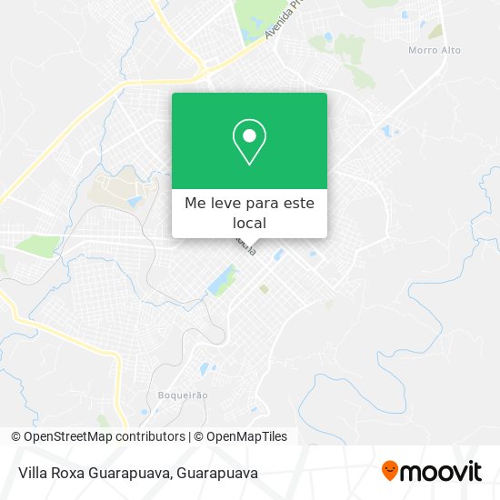 Villa Roxa Guarapuava mapa