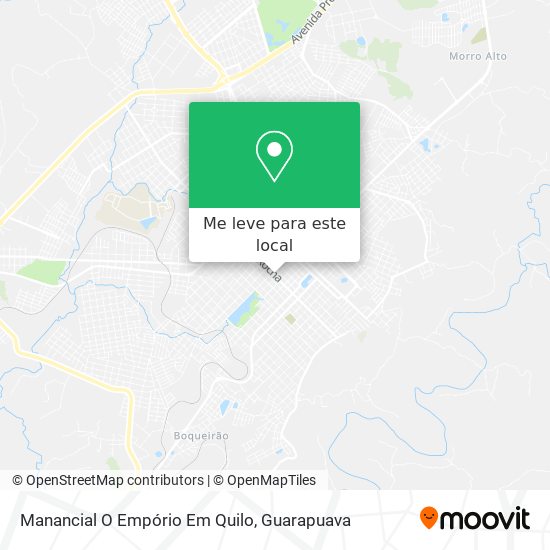 Manancial O Empório Em Quilo mapa