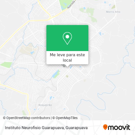 Instituto Neurofisio Guarapuava mapa