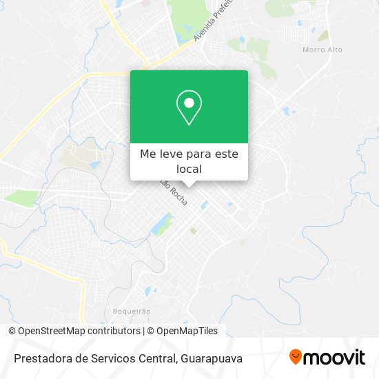 Prestadora de Servicos Central mapa