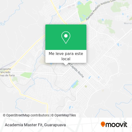 Academia Master Fit mapa