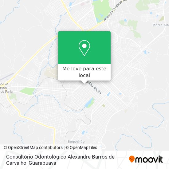 Consultório Odontológico Alexandre Barros de Carvalho mapa