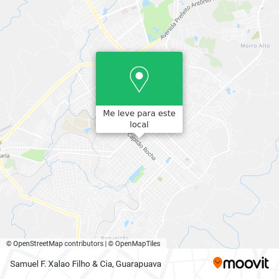 Samuel F. Xalao Filho & Cia mapa