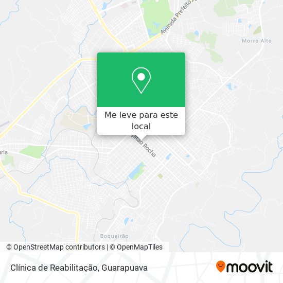 Clínica de Reabilitação mapa