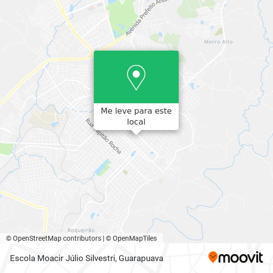 Escola Moacir Júlio Silvestri mapa