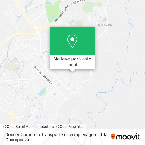 Donner Comércio Transporte e Terraplenagem Ltda mapa
