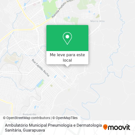 Ambulatório Municipal Pneumologia e Dermatología Sanitária mapa
