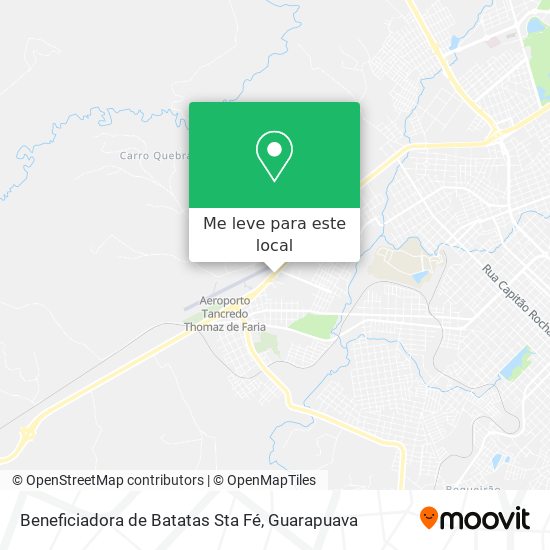 Beneficiadora de Batatas Sta Fé mapa