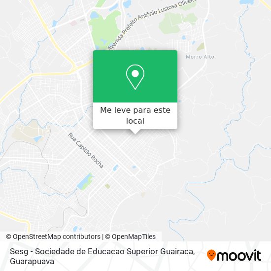Sesg - Sociedade de Educacao Superior Guairaca mapa