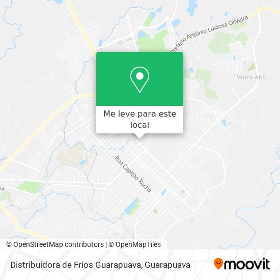 Distribuidora de Frios Guarapuava mapa