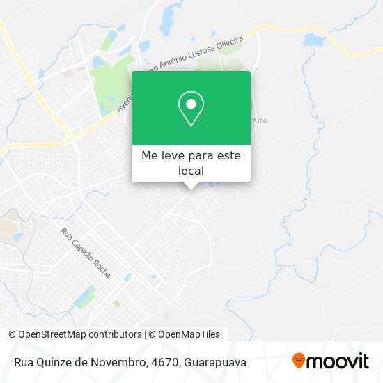 Rua Quinze de Novembro, 4670 mapa