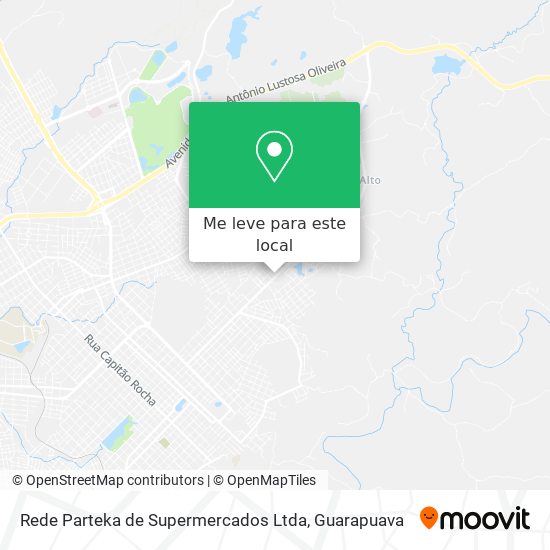 Rede Parteka de Supermercados Ltda mapa