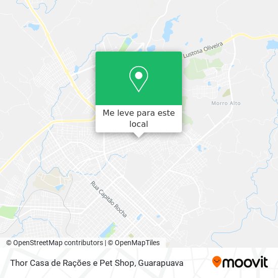 Thor Casa de Rações e Pet Shop mapa