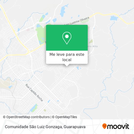 Comunidade São Luiz Gonzaga mapa