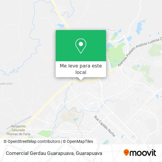 Comercial Gerdau Guarapuava mapa