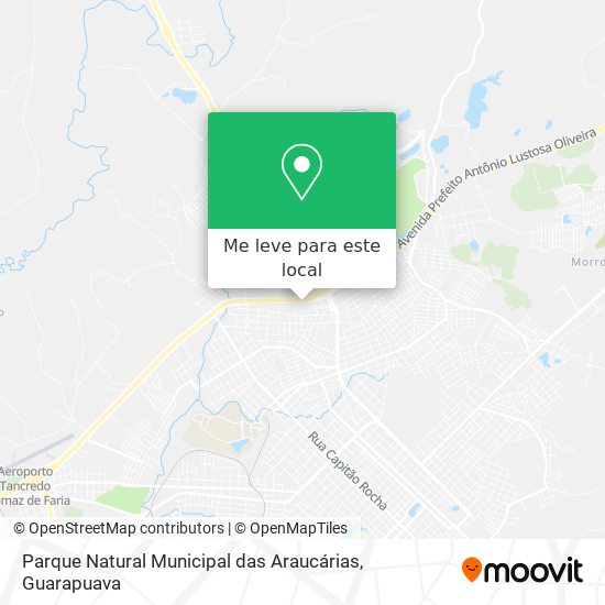 Parque Natural Municipal das Araucárias mapa