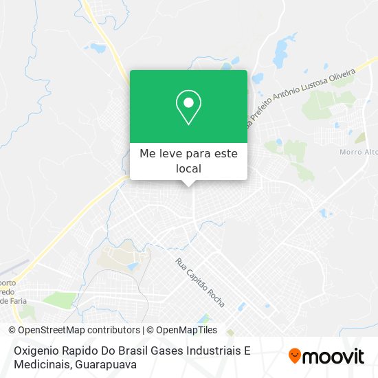 Oxigenio Rapido Do Brasil Gases Industriais E Medicinais mapa