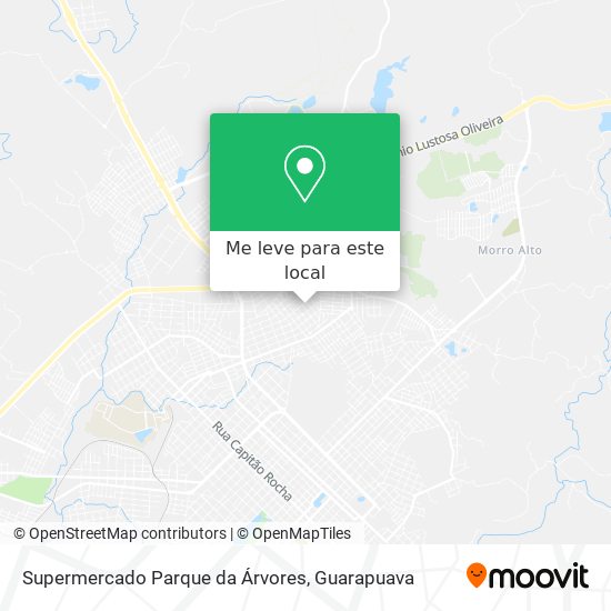 Supermercado Parque da Árvores mapa