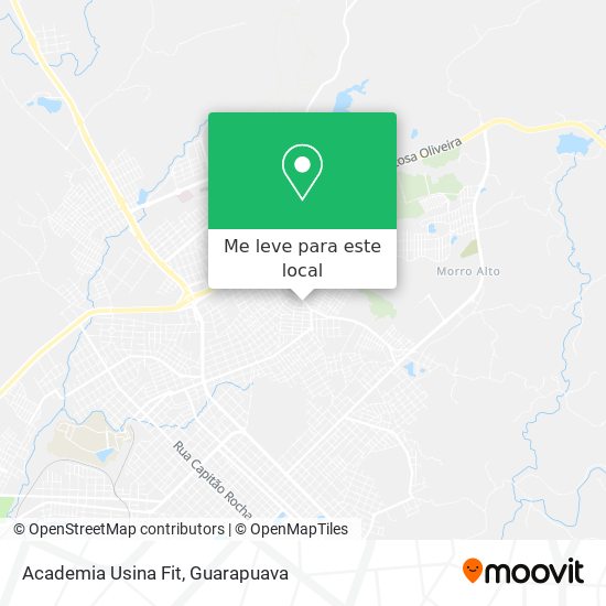 Academia Usina Fit mapa