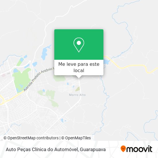 Auto Peças Clínica do Automóvel mapa